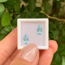 Água Marinha Azul Gota Par 1,75ct