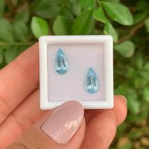 Água Marinha Azul Gota Par 2,21ct (1)