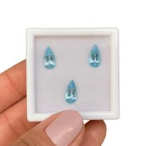 Água Marinha Azul Gota SET 3,63ct