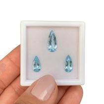 Água Marinha Azul Gota SET 4,21ct Água Marinha Azul Gota SET 4,21ct