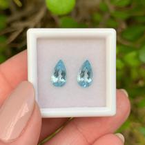 Água Marinha Azul Par 1,92ct Água Marinha Azul Par 1,92ct