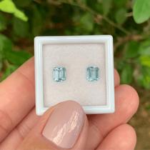 Água Marinha Baguete Par 1,09ct Água Marinha Baguete Par 1,09ct