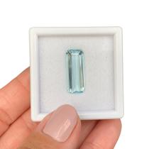 Água Marinha Baguete Retangular 6,49ct Água Marinha Baguete Retangular 6,49ct