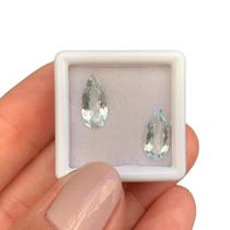 Água Marinha Gota Lágrima Par 2,58ct Água Marinha Gota Lágrima Par 2,58ct