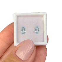 Água Marinha Gota Par 0,74ct