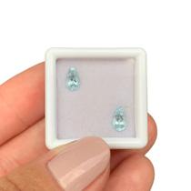 Água Marinha Gota Par 0,99ct