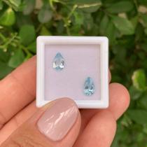Água Marinha Gota Par 1,17ct