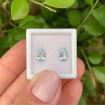 Água Marinha Gota Par 1,45ct (2)