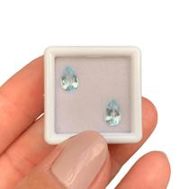 Água Marinha Gota Par 1,64ct