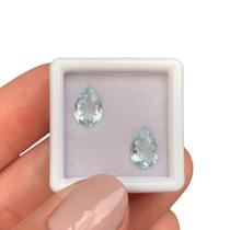 Água Marinha Gota Par 1,97ct Água Marinha Gota Par 1,97ct