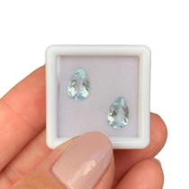 Água Marinha Gota Par 2,41ct