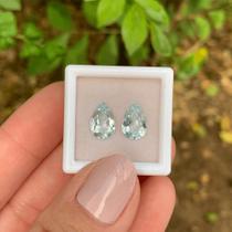 Água Marinha Gota Par 2,94ct Água Marinha Gota Par 2,94ct