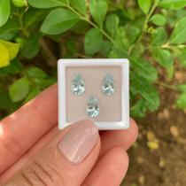 Água Marinha Gota SET 3,27ct Água Marinha Gota SET 3,27ct