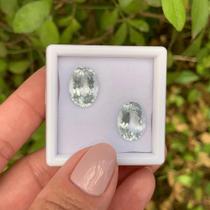 Água Marinha Oval Par 12,27ct