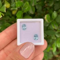 Água Marinha Oval Par 1,22ct (3) Água Marinha Oval Par 1,22ct (3)