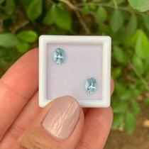 Água Marinha Oval Par 1,31ct (2)