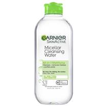 Água micelar Garnier para pele oleosa, limpador facial de 400 ml