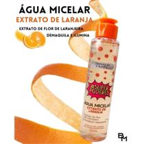 Água Micelar Limpeza Facial Demaquila e Ilumina Extrato De Laranja 120ml Super Poderes