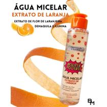Água Micelar Limpeza Facial Demaquila e Ilumina Extrato De Laranja 120ml Super Poderes