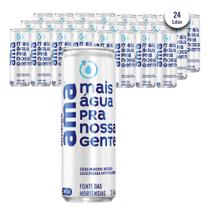 Água Mineral Com Gás Ama Lata Sleek 350Ml (24 Latas)