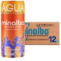 Agua Mineral Com Gás Minalba Lata 310Ml 12 Unidades