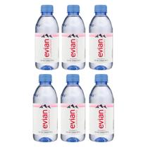 Água mineral evian sem gás pet pack c/6unid 330ml Água mineral evian sem gás pet pack c/6unid 330ml