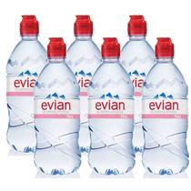 Água Mineral Evian Sem Gás Plástico 750ml 06 Unidades