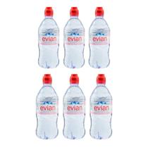 Água mineral evian sem gás squeeze pet pack c/6unid 750ml Água mineral evian sem gás squeeze pet pack c/6unid 750ml