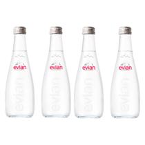 Água mineral evian sem gás vidro pack c/4unid 330ml