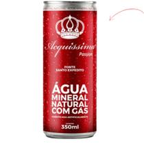 Água Mineral Lata 350ml Acquissima Com Gás PH 6,5