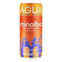 Água Mineral Natural com Gás em Lata MINALBA 310ml