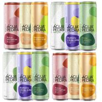 Água Mineral Saborizada Com Gás Aromatizada Fruki Água Da Pedra Lata 12x350ml