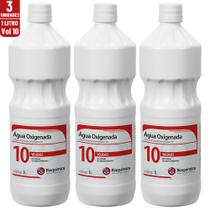 Agua Oxigenada 10 Volumes 3% Peróxido Hidrogênio 3 Litros - Cirurgica MedPlus