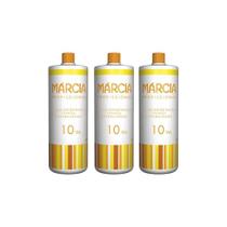 Água Oxigenada Marcia 900Ml 10 Volumes Cremosa - Kit Com 3Un