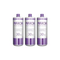 Agua Oxigenada Marcia 900Ml 30 Volumes Cremosa - Kit Com 3Un