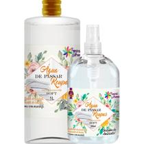 Água Perfumada de Passar Roupas Soft 500ml + Refil de 1 Lt
