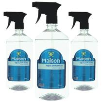 Água Perfumada Roupas e Tecidos 500ml Patchouli Kit 3 unidades - Maison