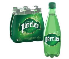 Água perrier mineral com gás garrafa pet 500ml pack c/6unid