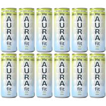 Água Proteína Colágeno 20g Aura Fit Limão 350ml Kit 12un Água Proteína Colágeno 20g Aura Fit Limão 350ml Kit 12un