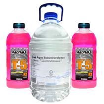 Agua Radiador + Aditivo Concentrado Radnaq T5 Rosa Kit 7 Lts - AlphaSpring