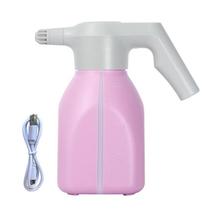 Água Recarregável 1.5L com Spray de Jardim e Conexão USB