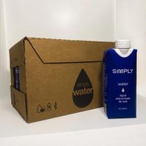 Água Simply Water Pack com 12 unidades de 330ml