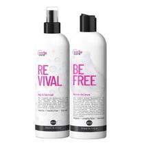 Água Termal Curly Care Revival E Leave-In Be Free 2X300Ml
