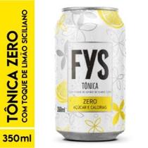 Água Tônica com toque de Limão Siciliano FYs Zero Lata 350ml C 12 Descartável Pacote