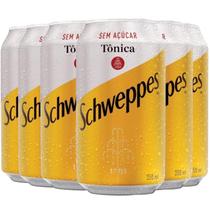 Água Tônica Schweppes Sem Açúcar 350Ml (6 Latas) Água Tônica Schweppes Sem Açúcar 350Ml (6 Latas)