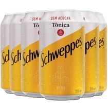 Água Tônica Schweppes Sem Açúcar 350Ml (6 Latas)