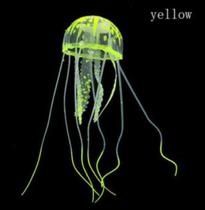 Água-viva artificial brilhante enfeite fluorescente Amarelo