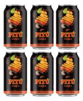 Aguardente Pitú Caju Lata 350ml - 6 Unidades