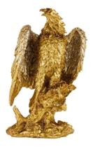 Águia Dourada 42cm - Resina Animais - Taimes