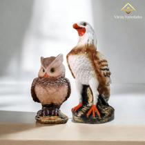 Águia Gavião e Coruja Espantalho Espanta Pombo Pardal e Maritaca Gesso Kit 2 Peças VARIAS VARIEDADES Águia Gavião e Coruja Espantalho Espanta Pombo Pardal e Maritaca Gesso Kit 2 Peças VARIAS VARIEDADES